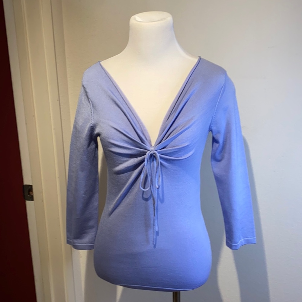 Banana Republic Silk & Nylon Periwinkle Sweater